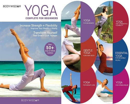 a Movie Yoga For Beginners Deluxe 6 Dvd Set: 8 Yoga Video Routines For Beginners. Includes Gentle Yoga Workouts To Increase Strength & Flexibility