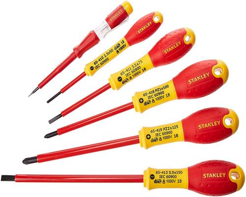 a Stanley Fatmax 0-65-443 Set mit 6 isolierten 1000-V-Werkzeugen