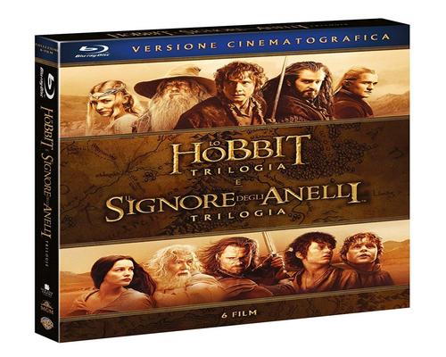 uno Film Lo Hobbit,Il Signore Degli Anelli (Box 6 Br) Trilogie Cinematografiche