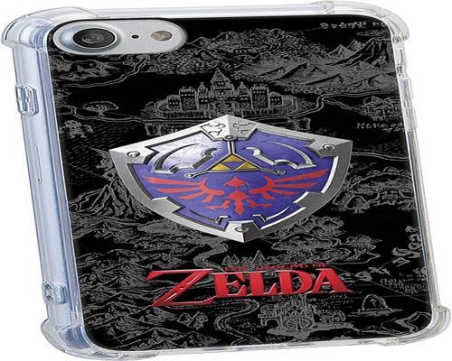 a Vidéo Game Rds Industries Officially Licensed Nintendo Iphone Case Zelda "Hyrule Shield" For Iphone 6/6S, 7, 8