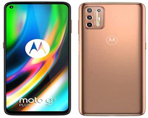 a Motorola Moto G9 Plus smartphone