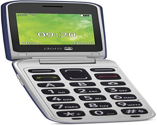 ein Doro Clamshell Smartphone für Senioren 2414 2414 Blau 1 Stck