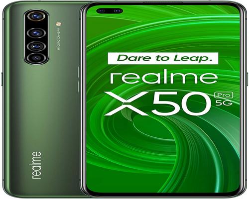 Realme X50 Pro 5G绿色苔藓智能手机