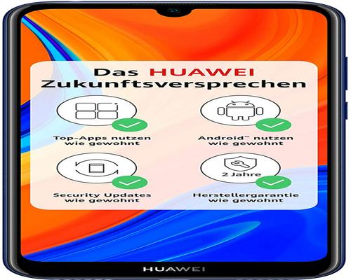 en Huawei Y6S-smartphone med 6,09 &quot;fuldskærm