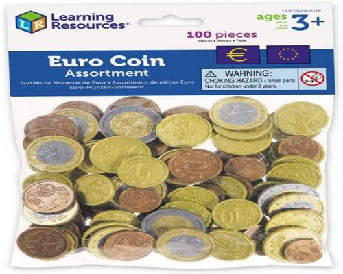 Recursos de aprendizagem numismática - Euro Coin Kit