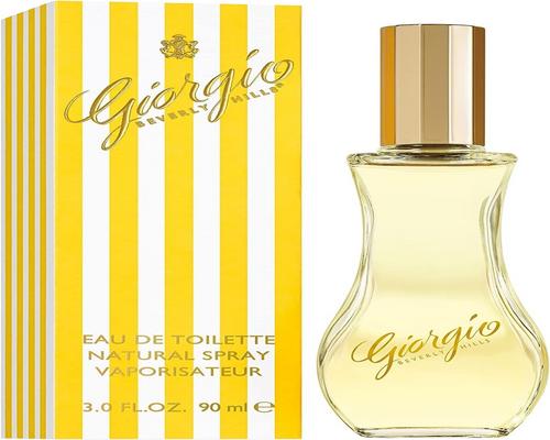 un perfume de Giorgio Beverly Hills, femenino y empolvado, símbolo del lujo californiano