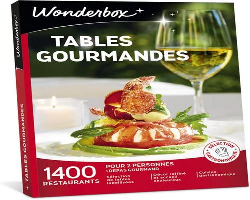 una caja de regalo Wonderbox Gourmet Tables