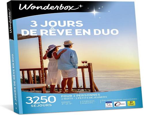 uma caixa de presente Wonderbox 3 dias de sonhos