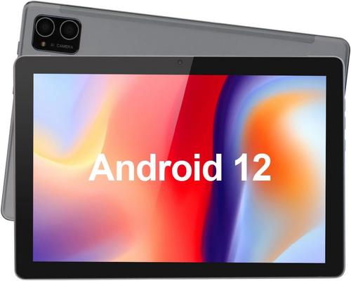 Idea C Tablet 10 polegadas com 64 GB Rom 4 GB Ram 128 GB expansível, Android 12 com HD Ips 1280 * 800/8 núcleo 2.0 Ghz/5 Mp + 8 Mp Câmera dupla/6000 Mah