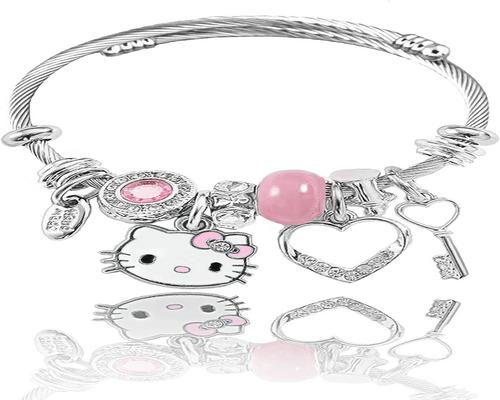 Hello Kitty 动漫不锈钢手链