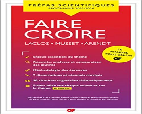 un Ensemble De Résumés Et Analyses - Faire Croire – Laclos, Musset, Arendt