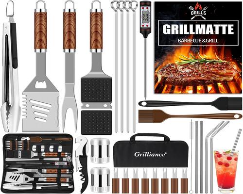 Grilliance 30 件套优质不锈钢餐具套装