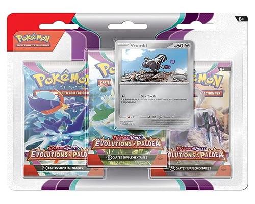 un Pack De 3 Boosters Pokémon Écarlate Et Violet - Évolutions À Paldea