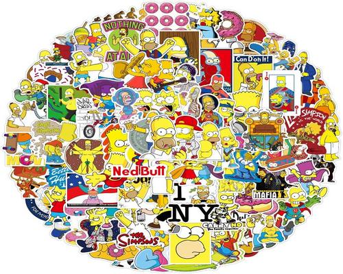 a Kit The Simpson Pack of 100 Laptop Stickers