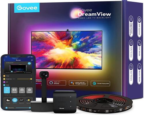 Govee TV-Band mit LED-Hintergrundbeleuchtung, WLAN und Kamera