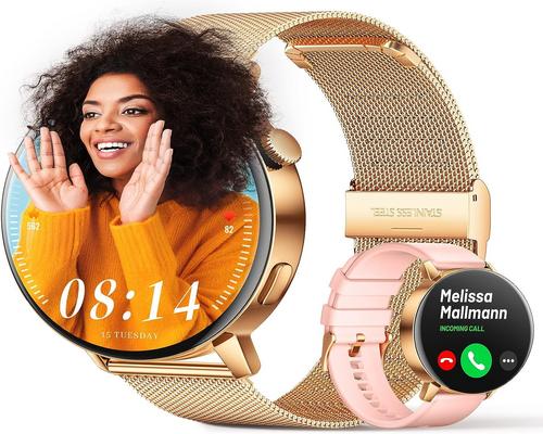 Смарт-часы Fmk Ladies Watch 1,32 дюйма со звонком Bluetooth 5.0