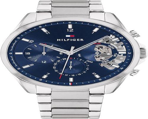 a Tommy Hilfiger Analog Multifunction Quartz Men&#39;s Watch With Silver Stainless Steel