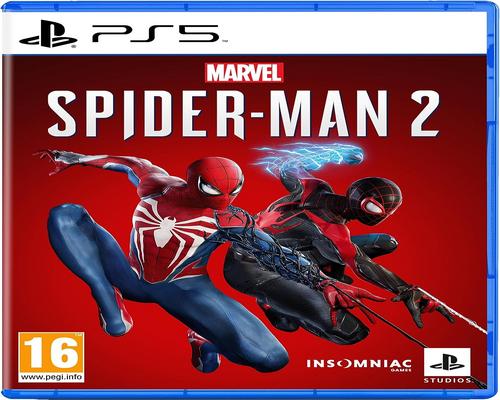 un gioco Sony, Marvel&#39;S Spider-Man 2 Ps5, Gioco d&#39;azione, Versione fisica con Cd, In francese, 1 giocatore, Pegi 16, Per Playstation 5