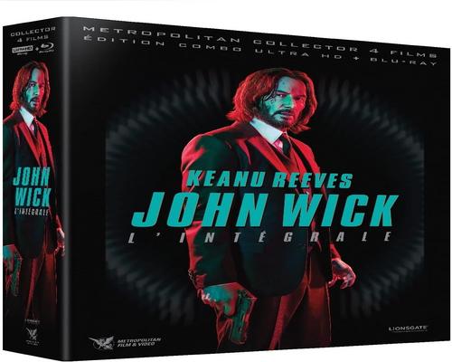 een dvd John Wick-De 4 hoofdstukken 4K Ultra Hd