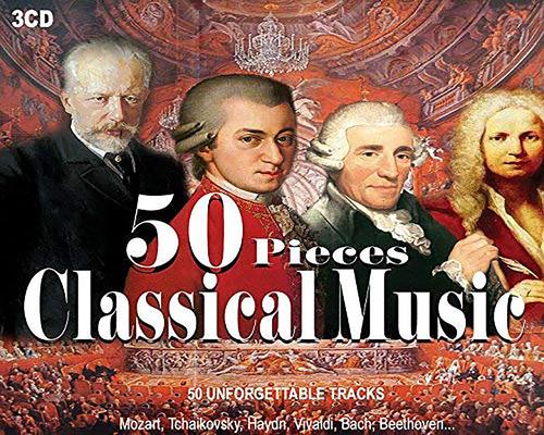 een 3Cd Box 50 Stuks Klassieke Muziek, Musica Classica, Beethoven, Vivaldi, Mozart, Nocturnes, Pianosonate, Symfonie, Il Barbiere Di Siviglia, Vier Seizoenen