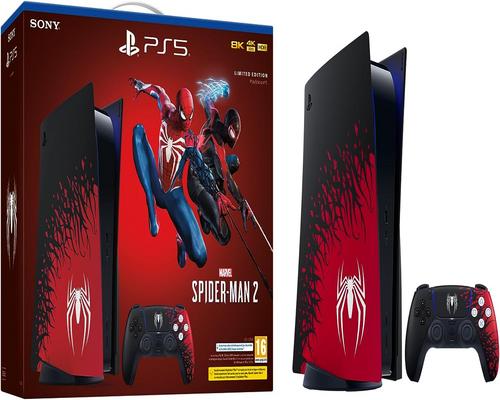 een PlayStation Pack Ps5 5 Standaard consolegame + Marvel&#39;S Spider-Man 2 - Limited Edition