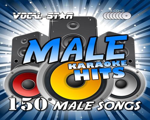 un Cd Vocal-Star Male Hits Collection Cdg G Disc Pack 8 Discos - 150 Canciones
