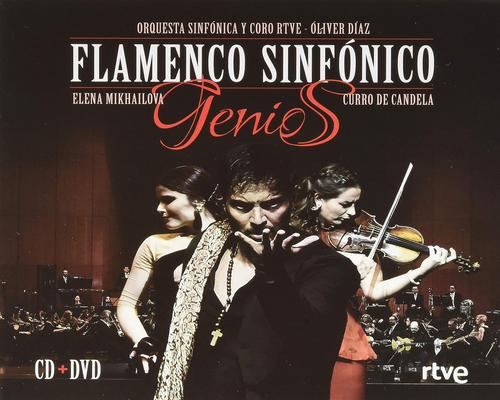 un Cd Orquesta Sinfónica Y Coro Radio Televisión Española. Óliver Díaz - Genios: Flamenco Sinfónico (Cd +Dvd)