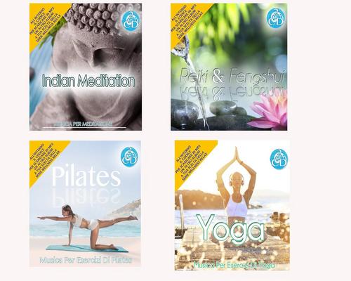 een Cd 4 Dubbele Cd Van Wellness Ontspannings Meditatie, Reiki En Feng Shui, Pilates, Yoga Ontspannings Muziek Serie