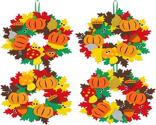 a Benjia Game 4 DIY Autumn Wreath Children