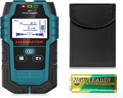 un Accessorio da Parete, Scanner da Parete 4 in 1 Hanmatek Sf1 Localizza Metalli, Tasselli