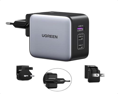 ein Tablet Ugreen USB C 65W Nexode 3 Port Travel Gan Fast Wall Us Uk Eu Kompatibles MacBook Pro/Air