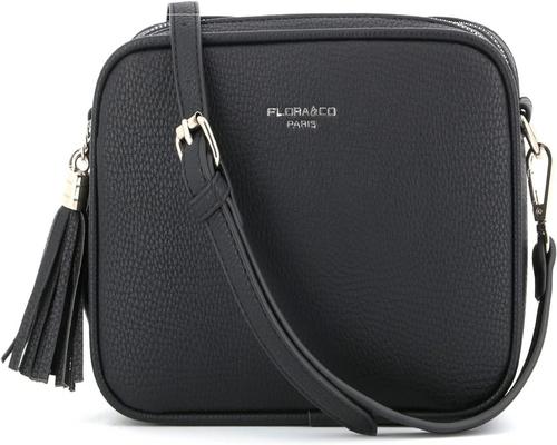 a Flora &amp; Co Bag Borsa fotografica da donna con doppia zip e frange