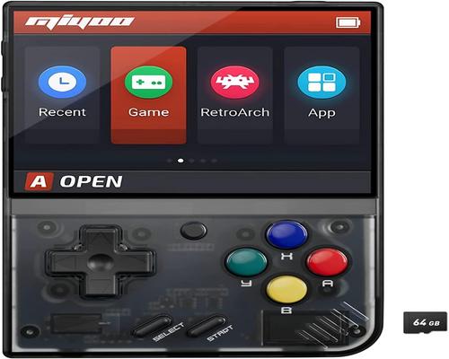 um jogo para laptop Miyoo Mini Plus de 64 GB