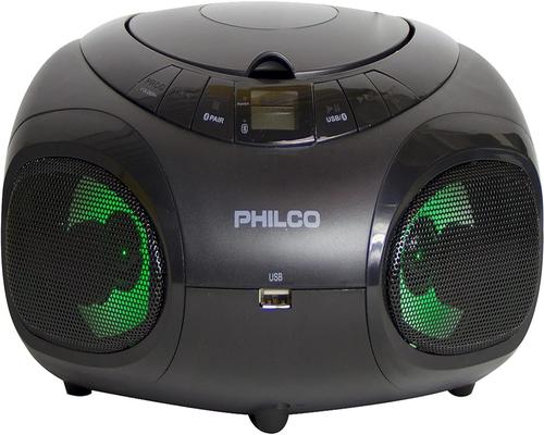 a Set Of Accessory Philco Portable Bluetooth Boombox Cd Player With Am Fm Radio And Usb Playback | Fun Lights |Stereo Sound | Cd Player Is Compatible With Mp3/Wma/Cd-R/C