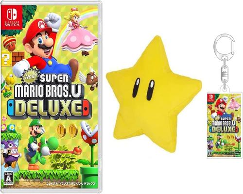 Game New スーパーマリオブラザーズ U デラックス -Switch + スーパースターぬいぐるみ