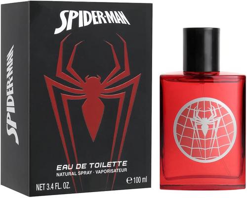 Spiderman-vesi viileässä lasipullossa