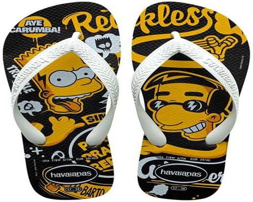 ett par Havaianas Simpsons flip flops