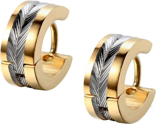 a Flongo Steel Earring