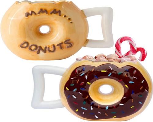 un Mug Donut Rose Comfify
