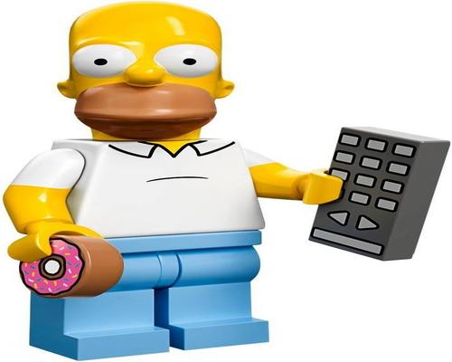 a Mini Lego Homer Simpson Figure