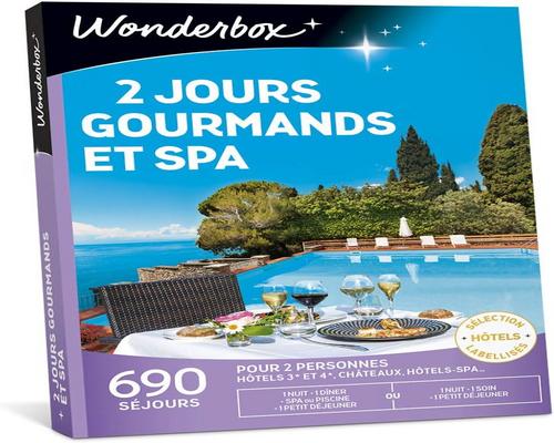 uma caixa Wonderbox Gourmand e Spa