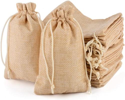 Ett set med 25 Maooy Burlap-väskor