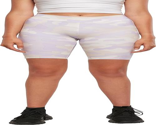 "un Short Urban Classics Ladies High Waist Camo Tech Cycle"