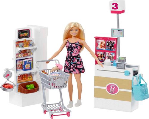 un Coffret Barbie Mobilier Supermarché