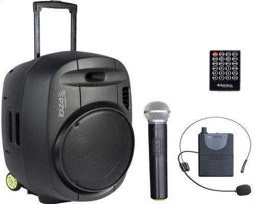 ein tragbarer Ibiza-Lautsprecher mit 15 Zoll und 800 W und Bluetooth