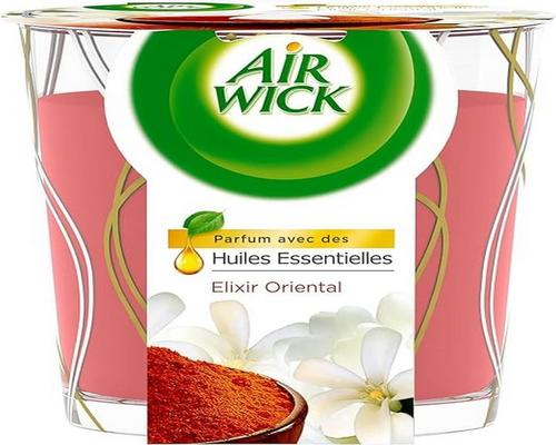 una candela profumata orientale Airwick Elixir