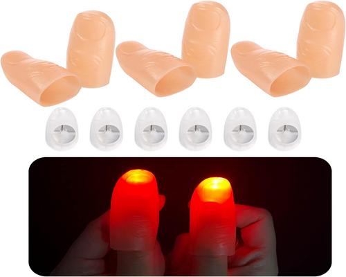 En uppsättning av 6 Riakrum Magic Thumb Lights