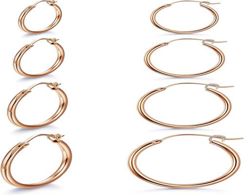 une Paire De Boucles D'Oreilles Kakonia En Acier Inoxydable