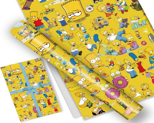 A Lot of The Simpsons Gift Wrap