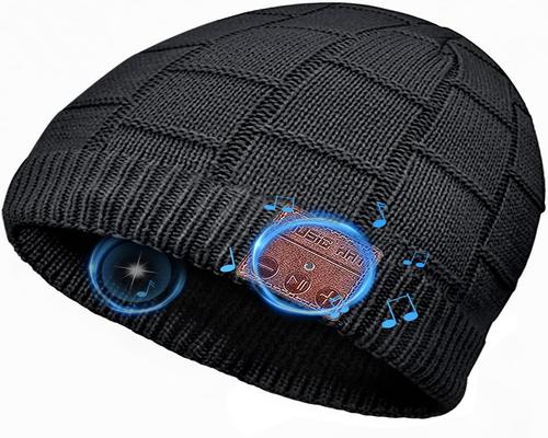 eine Bluetooth-Mütze mit Stereo-Kopfhörern für Damen